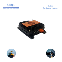 Chargeur de batterie de voiture portable 3,3 kW certifié CE, étanche IP67, 90V-265VAC 50Hz, en aluminium, refroidissement par air PFC