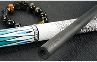 Pour KONLLEN Wanshi Kanglun Schtroumpfs Queue de Billard Grosse Tête Moyen Huit Privé Neuf-ball Noir Technologie Carbone Snooker Billard Queues