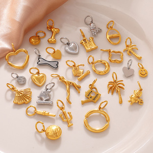 Accesorios de joyería DIY de formas mixtas, acero inoxidable chapado en oro de 18 quilates para la fabricación de pulseras - Product Image 1
