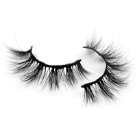 Boîte d'emballage de cils en vison 3d, boîte de rangement de cils, miroir personnalisé, étui de faux cils vaporeux, livre à cils, vente en gros