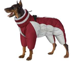 Moderne Herbst Winter Winter Hunde jacke Solide vierbeinige wind dichte warme Fleece verdickte Baumwolle Umwelt freundliche LovitWear Neues Design - Product Image 1