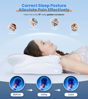 Zervikales Memory-Schaum-Kissen für Nackenschmerzen-Linderung, Ergonomisches Orthopädisches Konturkissen für Seiten- und Rückenschläfer, OEM