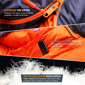<span class=keywords><strong>Sac</strong></span> <span class=keywords><strong>de</strong></span> <span class=keywords><strong>couchage</strong></span> <span class=keywords><strong>de</strong></span> camping personnalisable en nylon imperméable pour adulte unisexe, style momie, <span class=keywords><strong>ultra</strong></span> léger, <span class=keywords><strong>compact</strong></span>, confortable, 4 saisons, résistant au froid - Product Image 5
