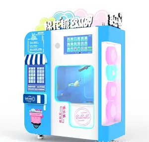 AMA for shopping mall professional self-service the best quality of cotton candy floss vending machine