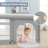 Parc pour bébé portable, design moderne Oxford, écologique, pour salon, utilisation intérieure et extérieure, sécurisé pour ramper