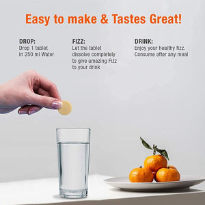 Suplemento Inmunológico de Marca Blanca, Tableta Efervescente de Vitamina C 1000mg + Zinc de Alta Calidad, Tubo Seco Personalizado con Sabor a Naranja, Certificado GMP 20 - Product Image 6