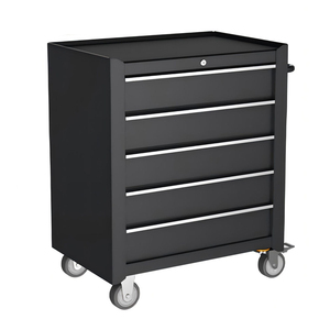 Chariot à outils noir atelier métal roulant établi <span class=keywords><strong>Garage</strong></span> armoire à outils boîte avec roues stockage outil coffre chariot - Product Image 6