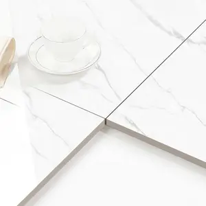 Porzellan 60x60 Preis Großhandel Carrara White Marble Bodenfliesen Porzellan für den europäischen Markt