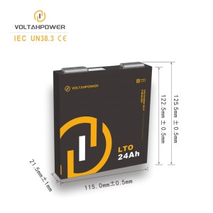 เซลล์แบตเตอรี่ลิเธียมไอออน LTO 24Ah - Product Image 3