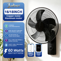 Ventilateur mural électrique silencieux en plastique avec grille de sécurité, oscillant, à haut débit d'air, pour usage commercial extérieur