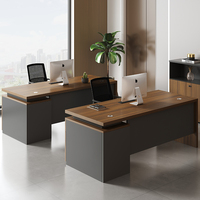 Meubles de bureau modernes et populaires de petite taille, table pour le personnel de 1,2 mètre, bureau d'ordinateur, poste de travail pour 1 personne, bureaux en bois