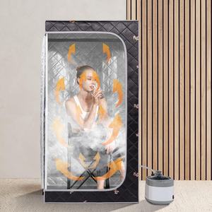 Smartmak Ensemble sauna à vapeur complet pour la maison, grand sauna spa portable 4L pour une personne - Product Image 4