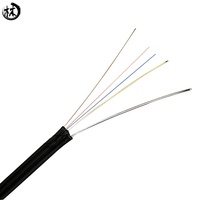 Cable de Fibra Óptica KICO de 4 Hilos, Acero/FRP, para Exteriores, 1-5KM, Revestimiento LSZH/PE, Certificado ISO9001, OEM