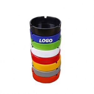 Custom Logo Creative Design Plastic Ashtray Silk Screen Printed Promotional <b>Gifts</b> for Hotels Bars Casinos & Restaurants - Product Image 1