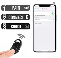 Tombol Saklar Kamera Remote Control BT Kualitas Pabrik Harga Grosir untuk Ponsel, Fotografi Selfie IOS Android