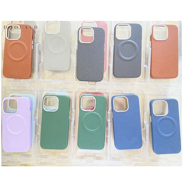 Wholesale High Quality magsafe Pu Leather Wallet Phone case for iphone 12/13/14