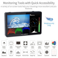 Moniteur tactile FEELWORLD F6 PLUS V2 6 pouces avec 3D LUT |   Moniteur de terrain 4K HDMI, IPS FHD pour appareils photo reflex numériques/appareils photo, OEM/Vente en gros
