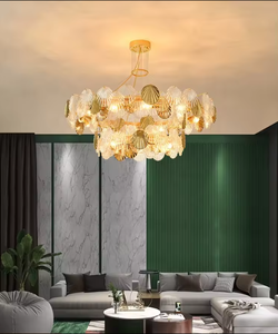 Wholesale Modern <b>Pendant</b> <b>Light</b> Wedding Villa Decorative Gold Luxury Led K9 Crystal <b>Chandelier</b> - Product Image 2