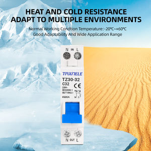 Mini disyuntor MCB TZ30-32 <span class=keywords><strong>DPN</strong></span> 1P + N, interruptor de aire doméstico en miniatura, montaje de carril Din, 6A, 10A, 16A, 20A, 25A, 32A - Product Image 5