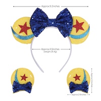 Nouveauté : Bandeau pour enfants avec nœud en sequins et oreilles de souris
