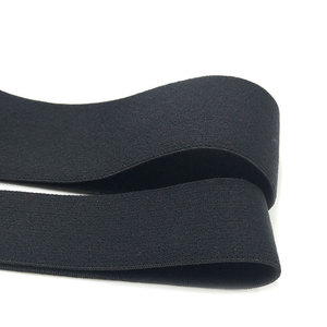 Elástico de banda de felpa negra en stock con cincha de cintura elástica baja MOQ - Product Image 4
