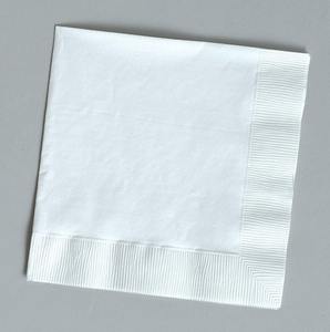 Em Estoque: Guardanapos de Papel 23x23 CM, 4 Dobras, de Madeira Virgem Branca, para Bebidas, Bares, Restaurantes e Cafeterias - Product Image 1