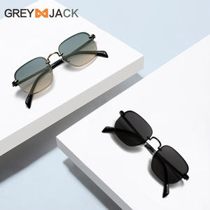 แว่นกันแดดเกรย์ แจ็ค เมทัล 3060 ป้องกันรังสียูวี 400 สำหรับผู้หญิง ดีไซน์ไร้กรอบ สไตล์กลางแจ้ง - Product Image 4