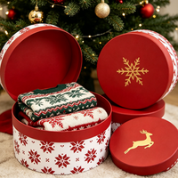 Boîte Cylindrique en Carton Biodégradable Personnalisée pour Noël, Boîte en Carton Ondulé pour Envoi Postal, Vente en Gros