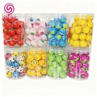 Bonbons Gélifiés Multicolores en Gros d'Usine, Saveur Fruitée Éclatante, Remplis, Formes Amusantes, en Forme de Boule, Boîte de Snacks