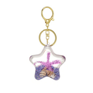 Porte-clés en acrylique liquide 2026 Quicksand Cartoon, motif fleur de cerisier, mignon, pour couple, pendentif de sac, porte-clés, liquide flottant Sakura, cadeau - Product Image 6