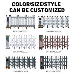 Cancello Scorrevole Telescopico Espandibile per Esterni, Cancello Automatico Retrattile per Magazzino, Recinzione di Sicurezza per Vialetto - Product Image 3