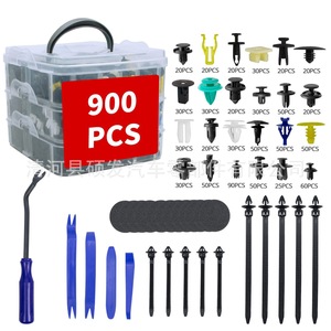 Clips de fixation pour panneaux de porte de voiture, 900 pièces, attaches en plastique et nylon pour réparation et remplacement, kit de fixation pour garnitures automobiles - Product Image 1