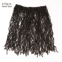 Extensions de cheveux humains 100% alignées sur les cuticules, tissage permanent doux, micro-dreadlocks, 6-18 pouces
