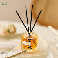 Diffuseurs à roseaux personnalisés de 50 ml avec bâtonnets en rotin, parfum d'ambiance, désodorisant, arôme pour la maison, diffuseur à roseaux