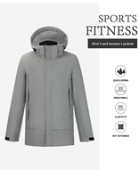 Veste 3-en-1 unisexe coupe-vent et imperméable personnalisable pour homme, doudoune thermique classique détachable, anorak d'extérieur pour femme