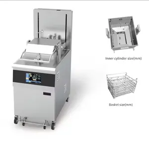 Factory Supply 60L commercial deep fryer Industrial chicken chips machine