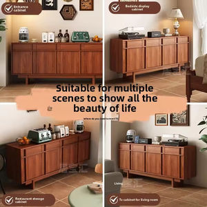 Mueble de Comedor Moderno de Madera Maciza, Mueble de Almacenamiento Estilo Francés, Mueble de Pared para Sala de Estar o Cocina, Gran Capacidad, Fácil de Instalar - Product Image 2