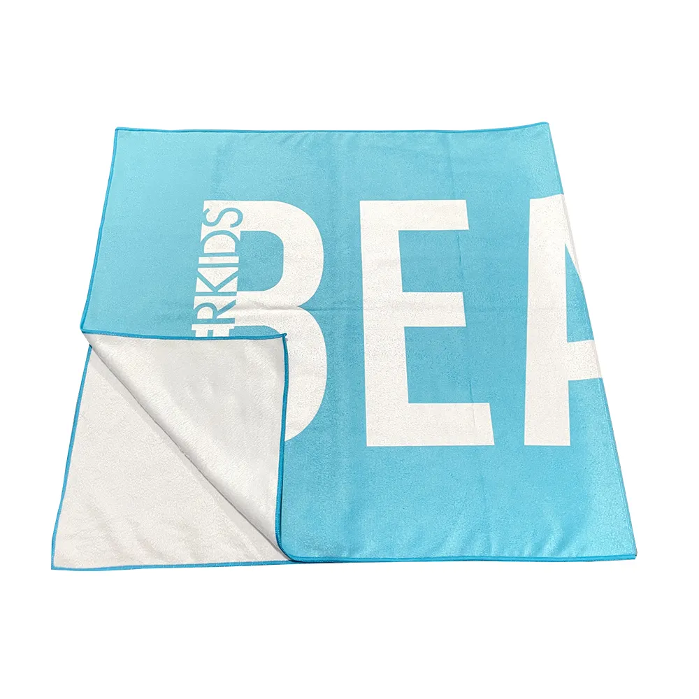 Sublimación personalizada impresión en blanco Toalla de playa en blanco toalla personalizada diseñador de lujo Toallas de playa