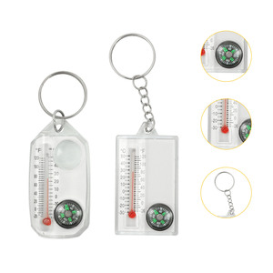 2 in <span class=keywords><strong>1</strong></span> professionale Mini <span class=keywords><strong>bussola</strong></span> Kay catena multifunzionale termometro <span class=keywords><strong>bussola</strong></span> sopravvivenza con portachiavi - Product Image 2