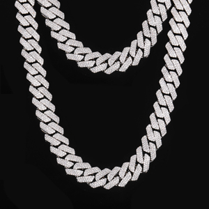Personalisierte LOGO Moissanit-Halskette für Herren, 18K Vergoldete Kubanische Gliederkette, Hip-Hop-Schmuck mit Gravur-Service - Product Image 2