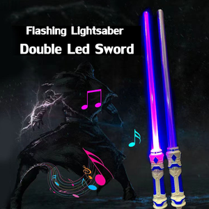 <span class=keywords><strong>Sabre</strong></span> <span class=keywords><strong>laser</strong></span> double tête lumineux YT pour enfants – Idéal pour les fêtes costumées, Noël, Nouvel An, Pâques et Halloween, et les jeux de rôle - Product Image 2