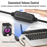 Haut-parleurs d'ordinateur à usage domestique de bureau USB filaire coloré 2.0 haut-parleur de karaoké avec micro et haut-parleur de jeu Bluetooth