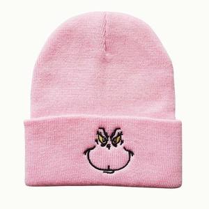 Gorro de Punto con Capucha de <span class=keywords><strong>Grinch</strong></span> de Dibujos Animados Europeos y Americanos, Gorro de Punto Cálido de Hip-Hop - Product Image 4