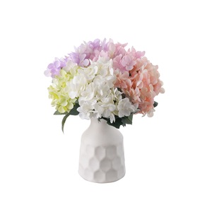 ช่อดอกไฮเดรนเยียประดิษฐ์ CallaFloral สีขาว ชมพู ม่วง เขียว ทำจากโพลีเอสเตอร์ สำหรับตกแต่งบ้าน งานแต่งงาน - Product Image 5