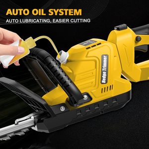Tondeuses à haies sans fil avec moteur sans balais |   Tondeuse à haies électrique 180 °   Tête rotative, espacement des lames de 2/3'', Cadeaux - Product Image 6
