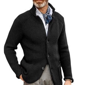 2025 autunno inverno nuova versione europea americana giacca <span class=keywords><strong>Cardigan</strong></span> in cotone 100% <span class=keywords><strong>Slim</strong></span> <span class=keywords><strong>Fit</strong></span> - Product Image 5