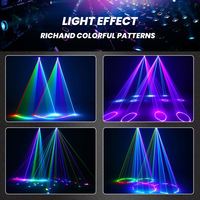 Proyector de Animación 3D RGB de 5W a Todo Color con Luz Láser LED y Control DMX/Inalámbrico para Eventos de Discotecas y Parques Temáticos