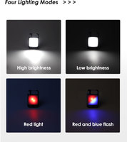 Portable COB porte-clés lumière Camping en plein air multi-fonction Rechargeable magnétique LED inspection travail lumières alimentation cc IPX4