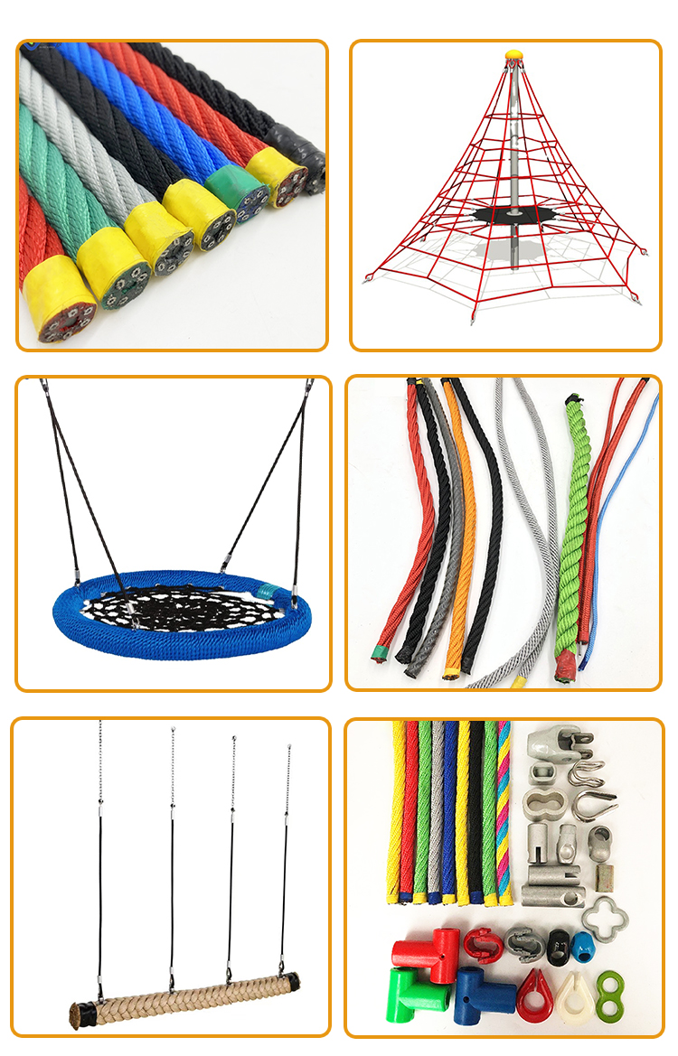 U Type Playground Rope Connector Aluminium Climbing Net Rope End Connectors