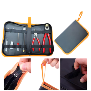 Kit d'outils de traitement du vitrail : Coupe-verre et pince à briser le verre robustes avec embouts en caoutchouc - Product Image 1